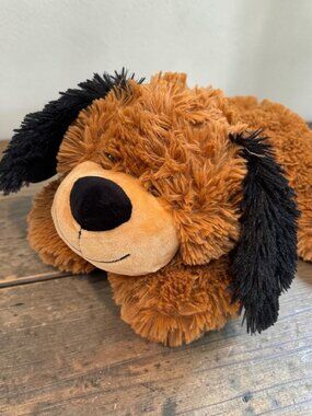 Homerbest Brown Plush Dog Pillow Pet 14" Soft & Cuddly Stuffed Animal Toy